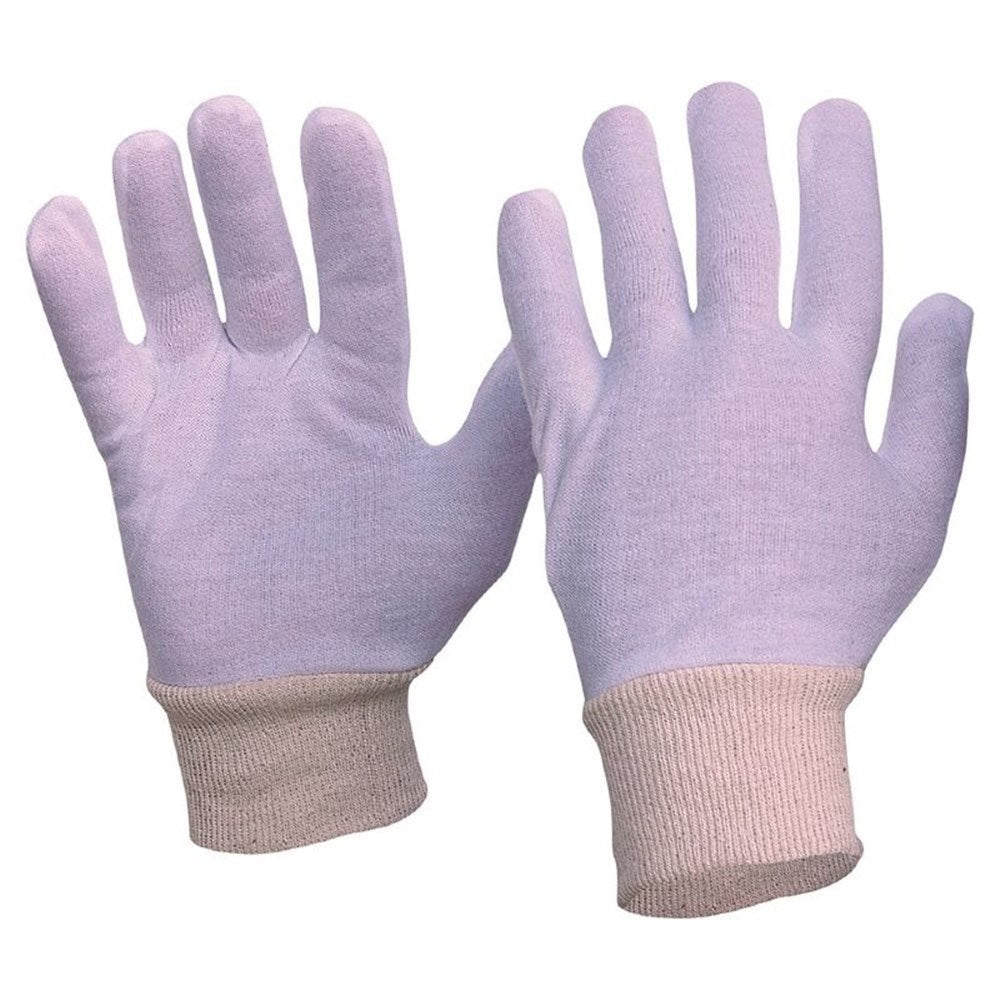Interlock Poly/Cotton Liner Knit Wrist Gloves Ladies Size