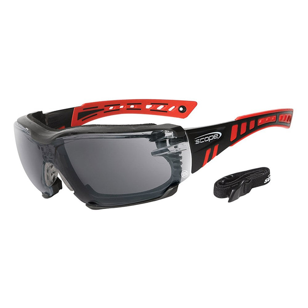 Speed Pro Red/Black Frame Titanium AF/AS Smoke Lens