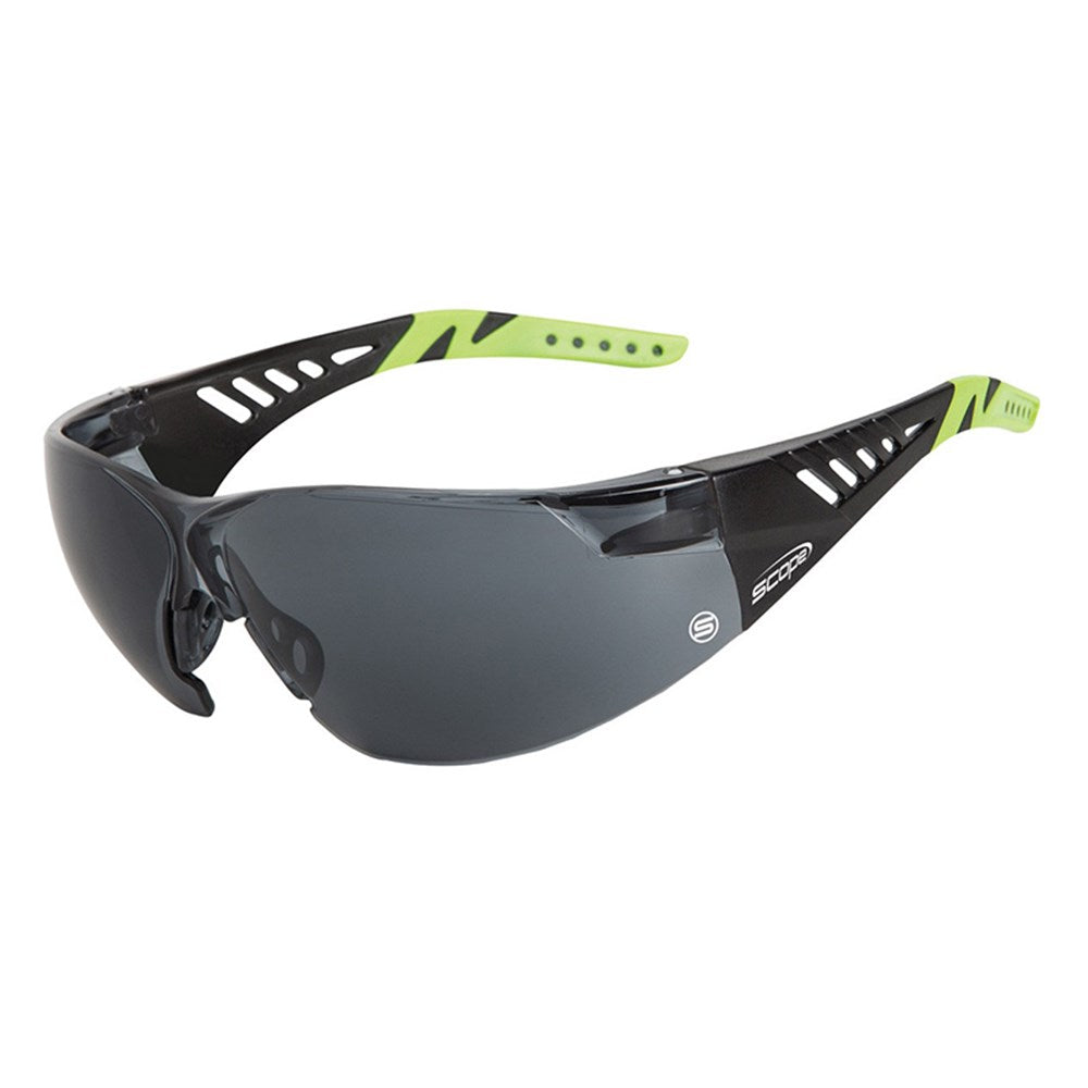 Biosphere Black/Lime Green Temple AF/AS Smoke Lens