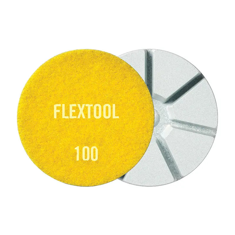 Flextool BladeTec Dry Polishing Resins - Colour / Diamond grit size: Yellow / 100 grit