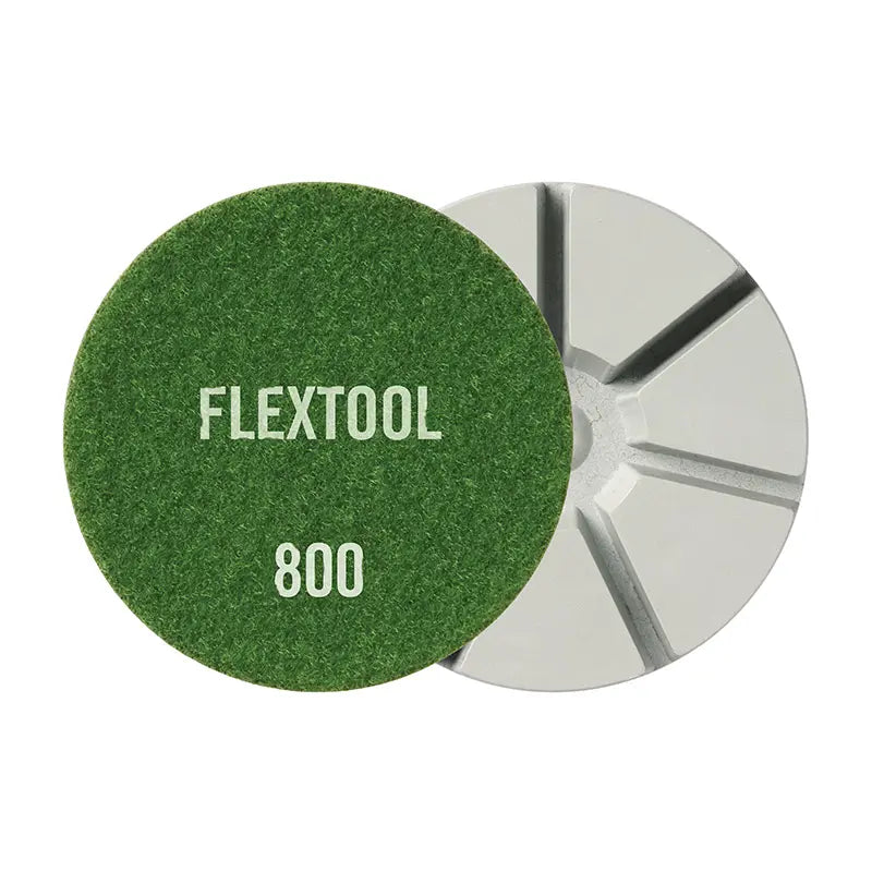Flextool BladeTec Dry Polishing Resins - Colour / Diamond grit size: Green / 800 grit