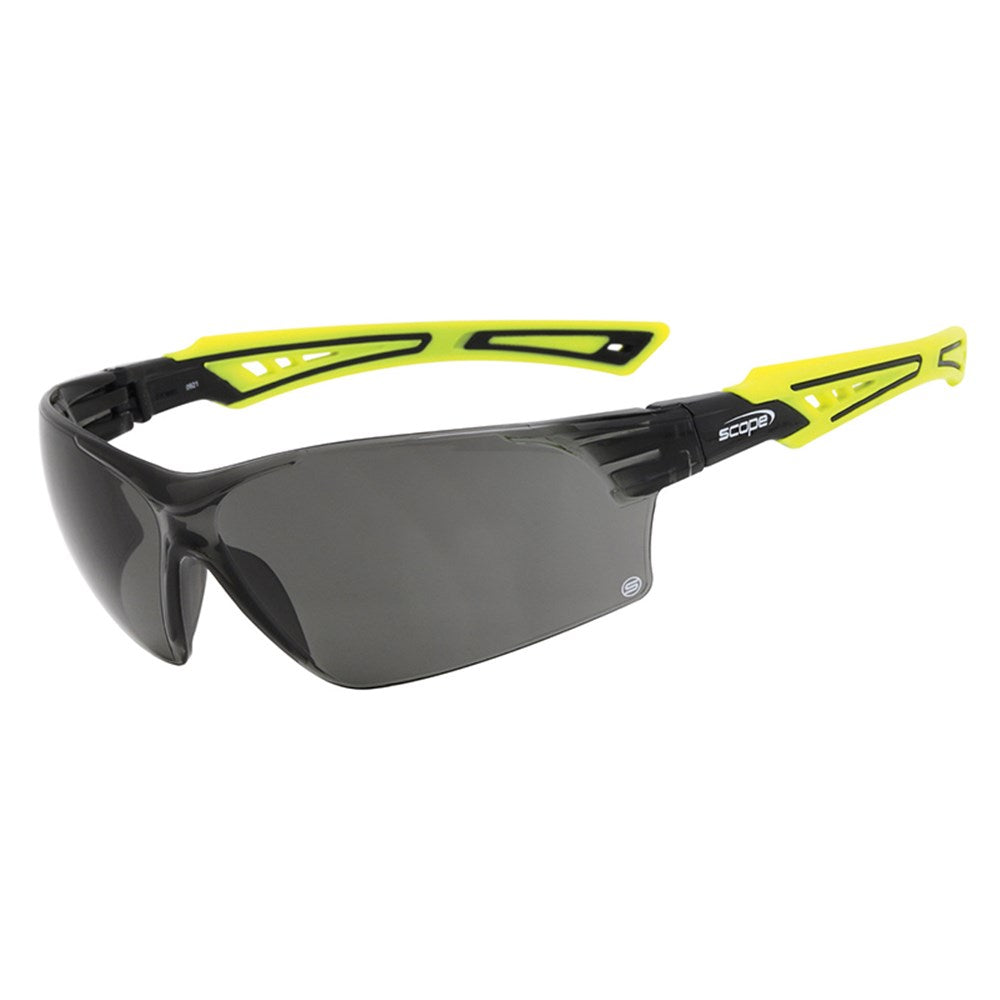 Bionix Hi Vis Green/Black Temple Titanium AF/AS Smoke Lens