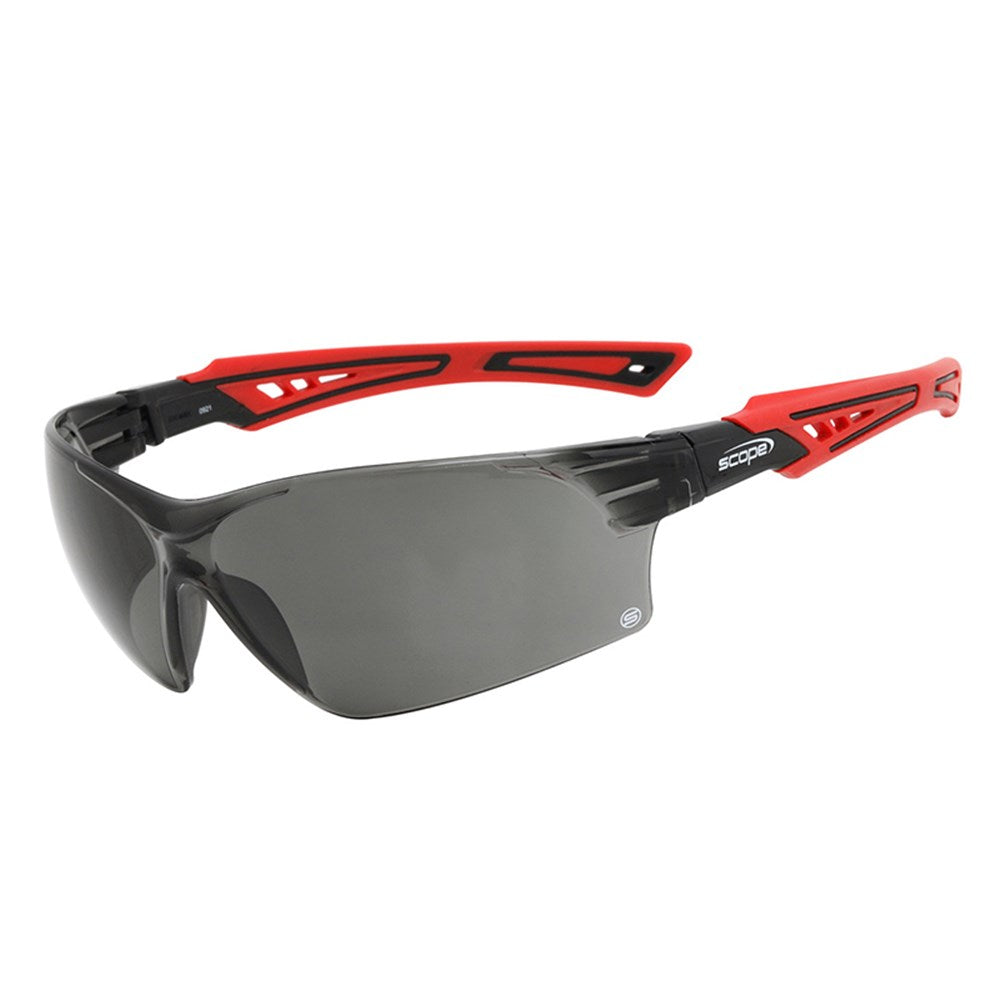 Bionix Red/Black Temple Titanium AF/AS Smoke Lens