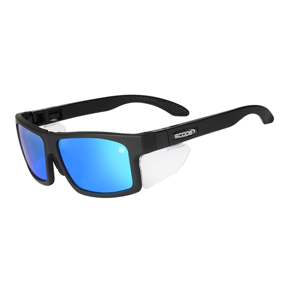 Cross Fit Frozen Blk Frame Sky Blue Mirror Lens/Inc Spare X-Fit Temples