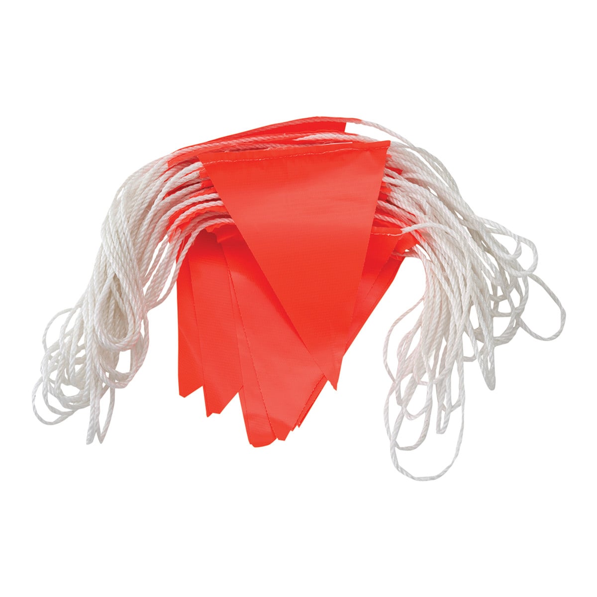 Bunting Flags 30m Roll 45 Triangles195mm X 165mm X 30m Orange