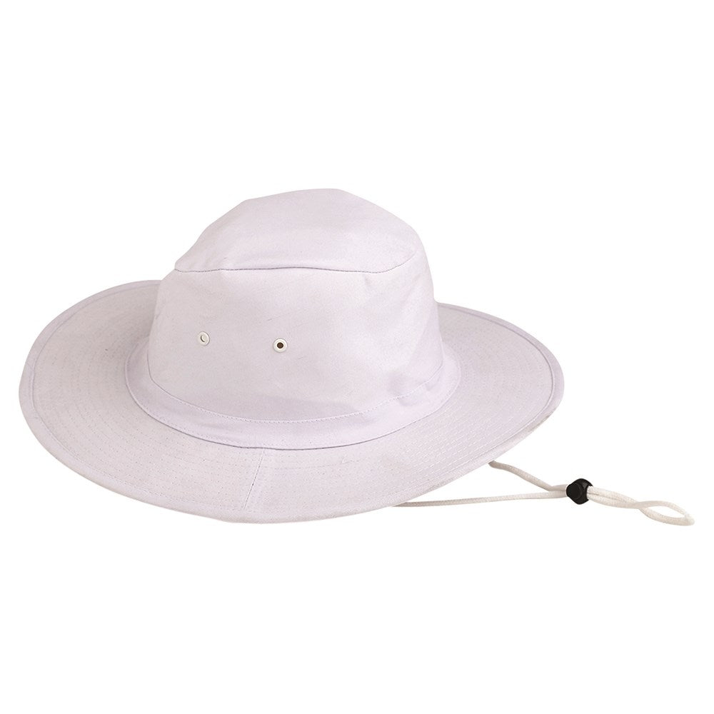 Poly/Cotton Sun Hat White - Medium