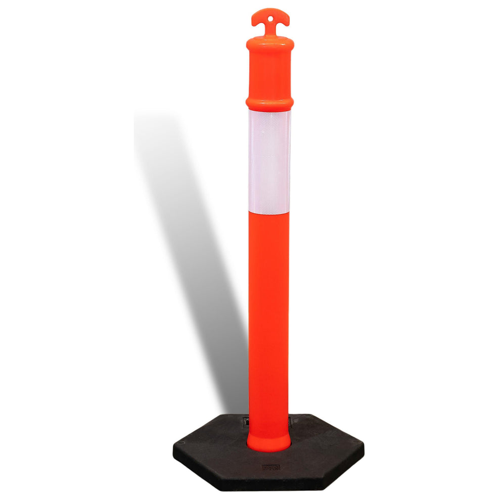 Bollards T-Top Safety Bollards, Post & Base1150mm, 8kg Base