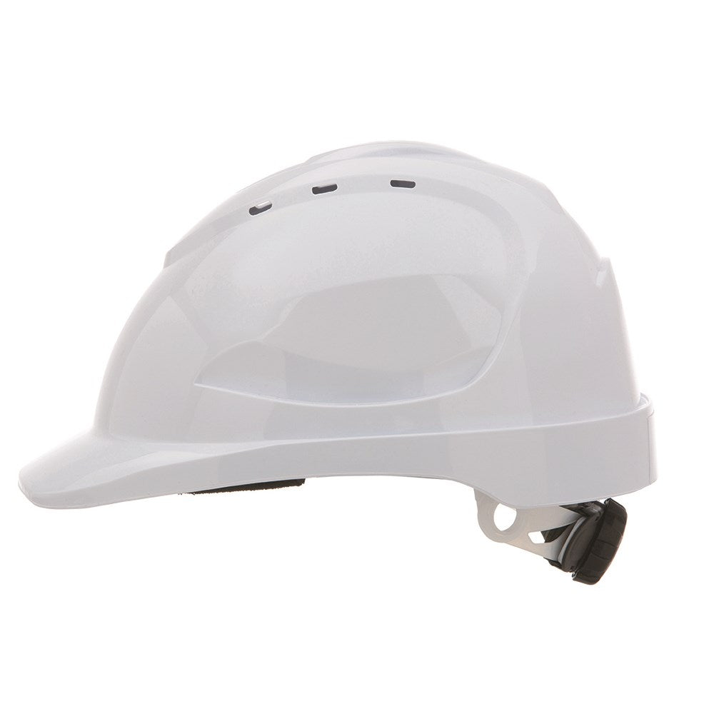 V9 Type 2 Hard Hat with Ratchet Harness - White