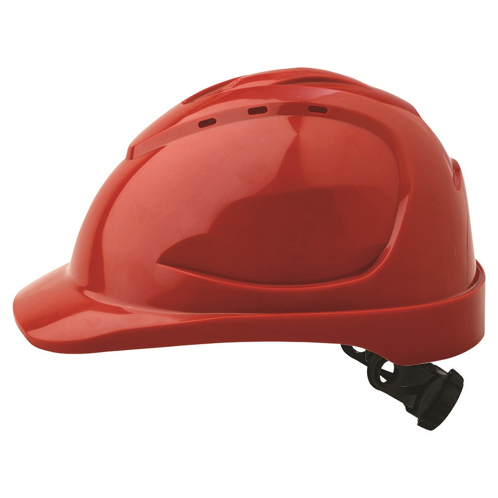 V9 Hard Hat Vented Ratchet Harness - Red