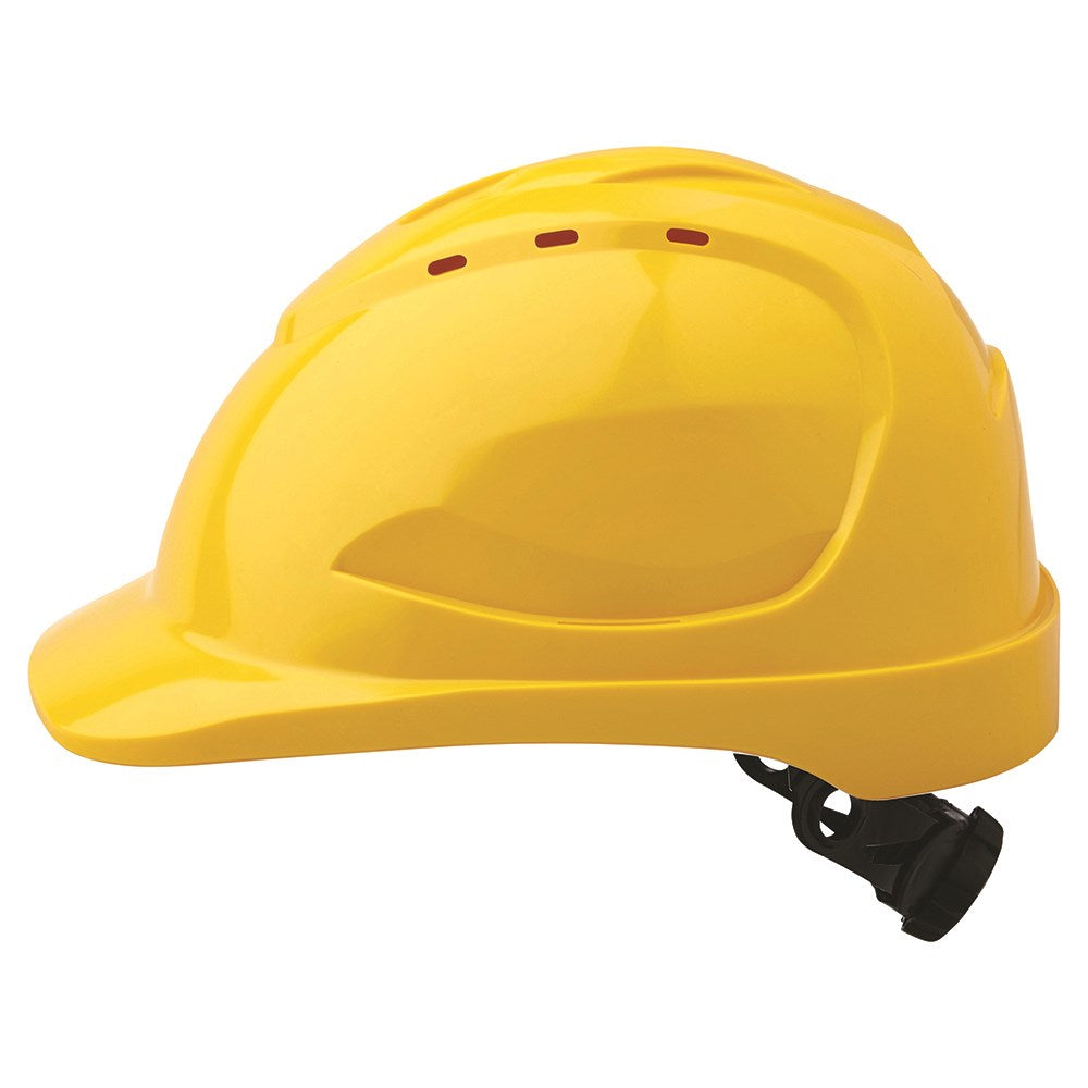 V9 Hard Hat Vented Ratchet Harness - Yellow