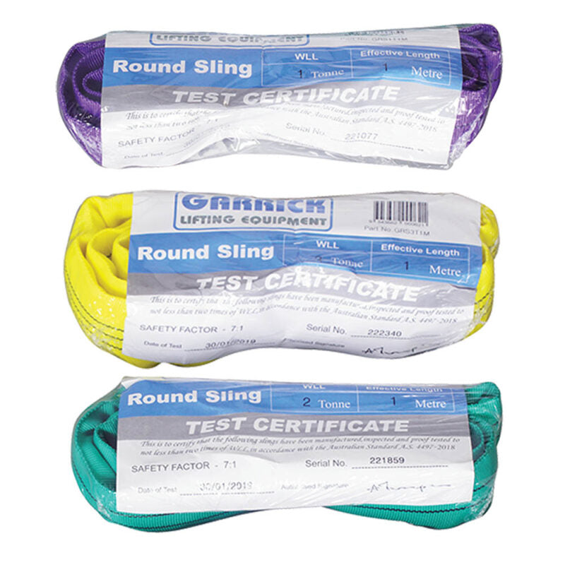 Round Sling, Garrick, 1 Tonne, Purple, 1m