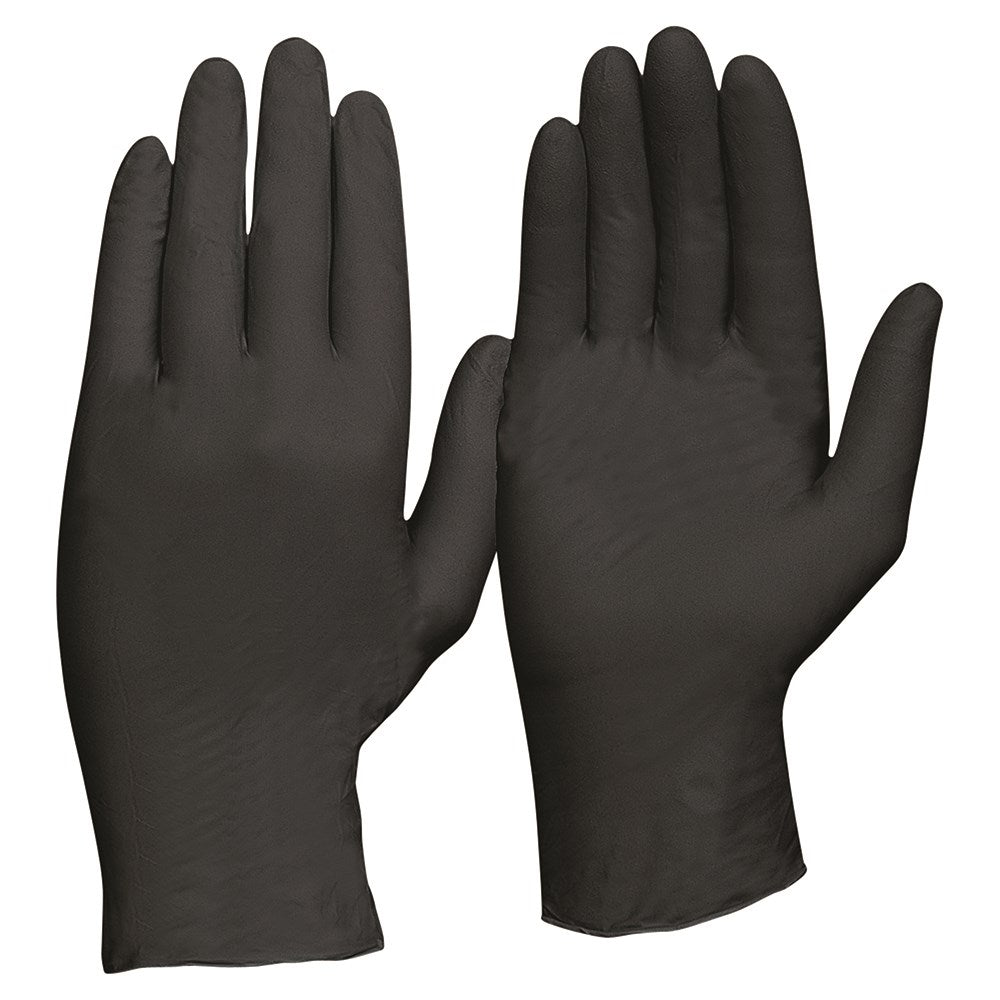 Disposable Nitrile Powder Free, Heavy Duty, Black Gloves XL