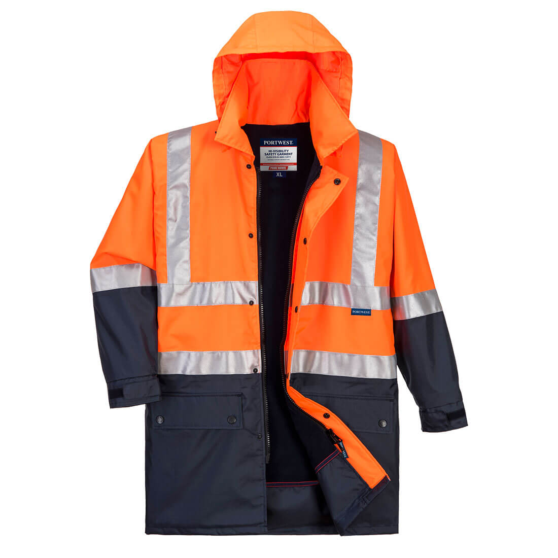 Hi-Vis Polar Fleece Lined Contrast Traffic Jacket