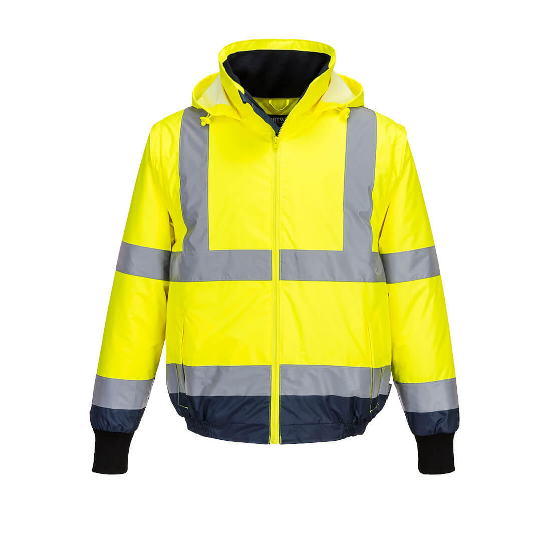 Hi-Vis 2-in-1 Contrast Essential Bomber Jacket
