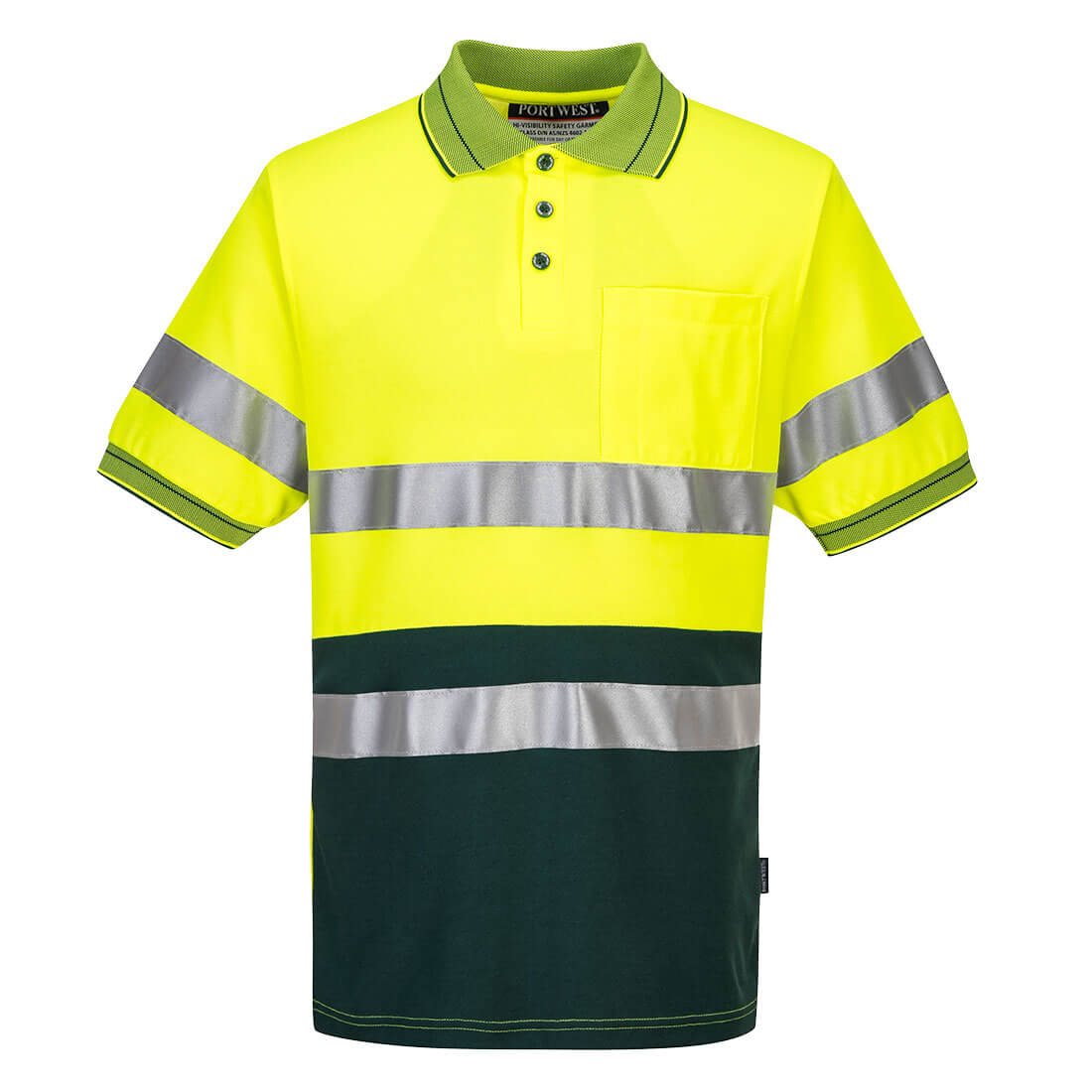 Hi-Vis Cotton Comfort Contrast Polo Shirt S/S