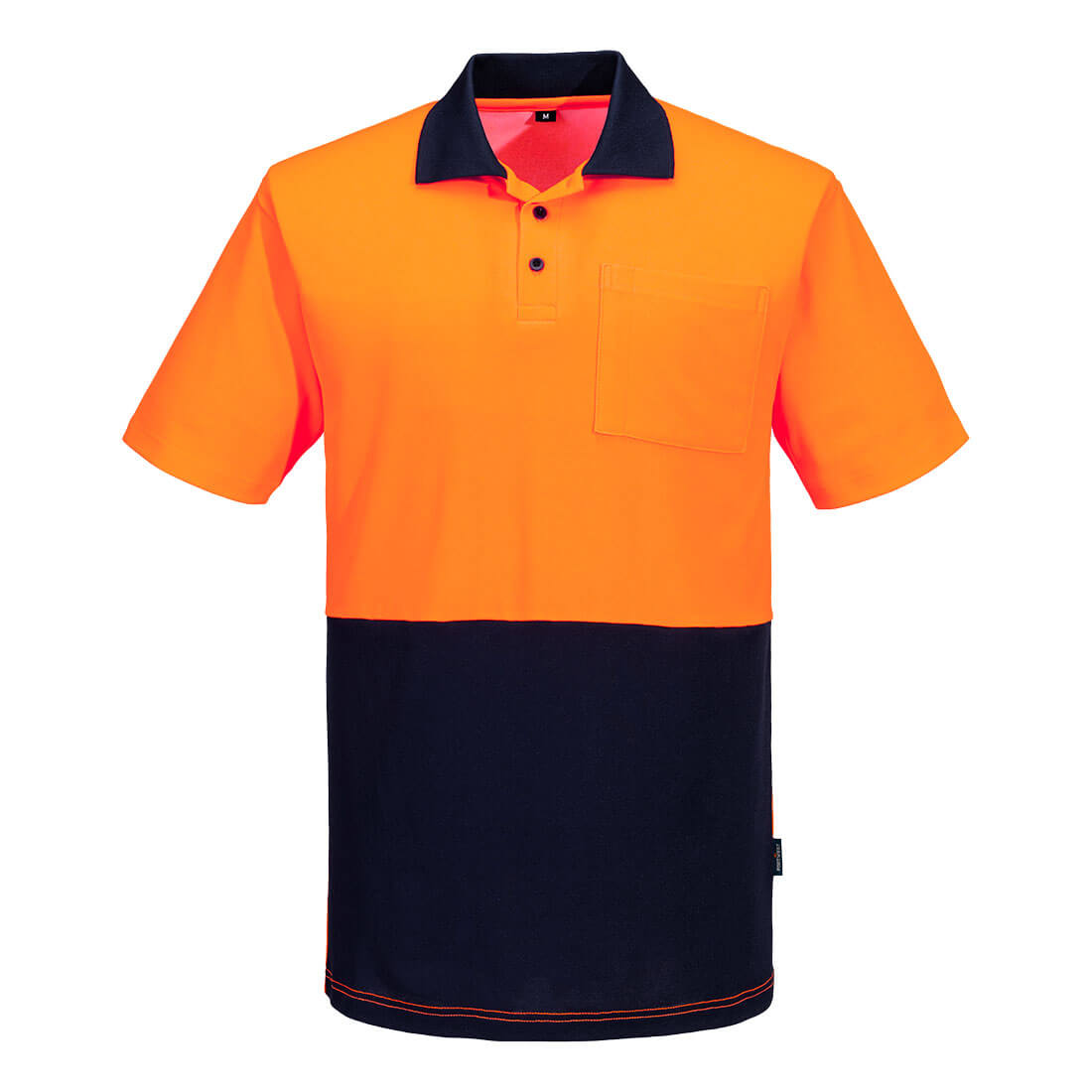 Hi-Vis Cotton Comfort Contrast Class D Polo Shirt S/S