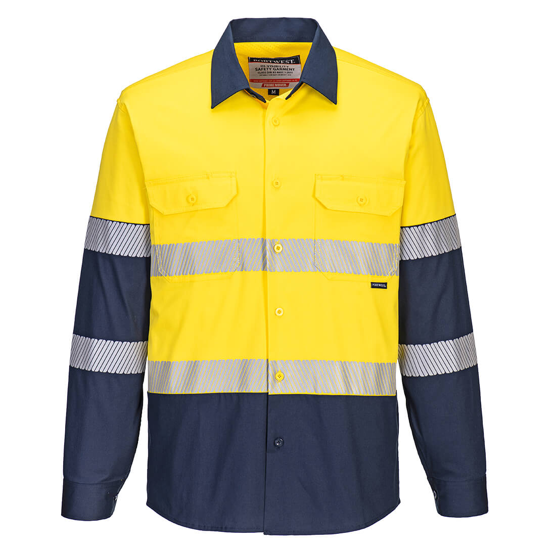 Hi-Vis Stretch Contrast Shirt L/S