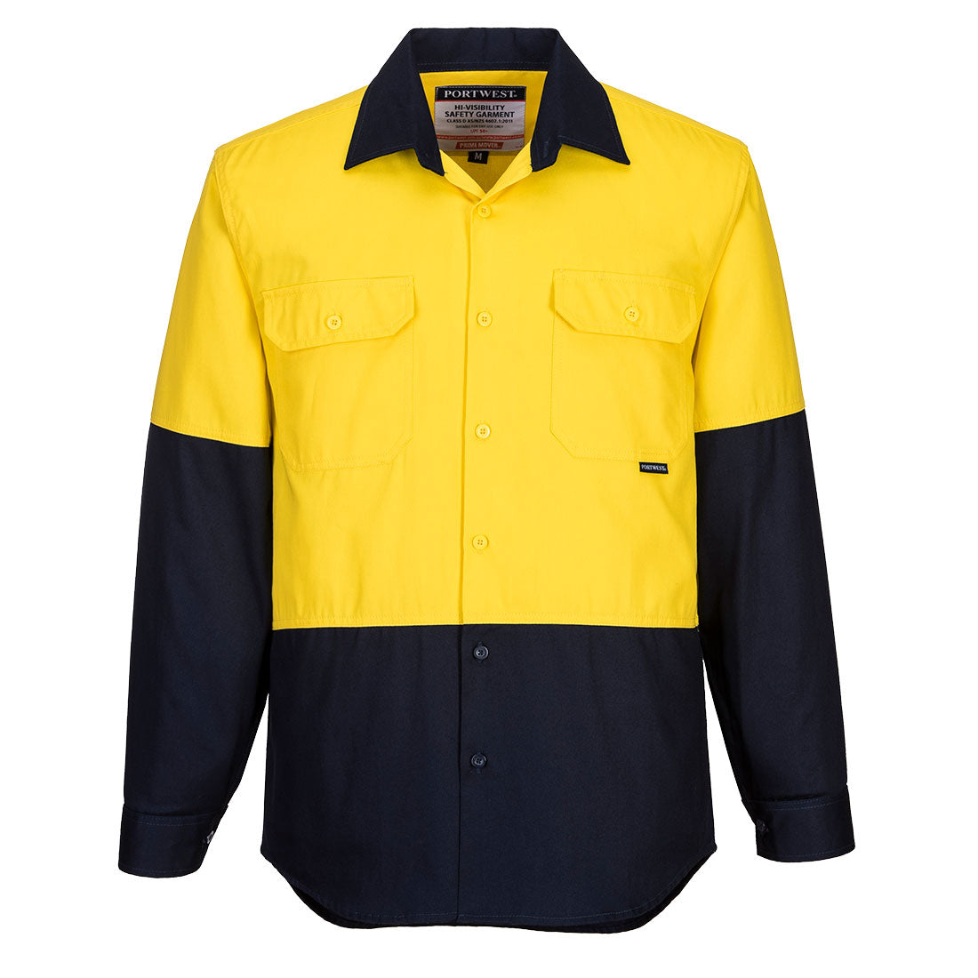 Canberra Hi-Vis Contrast Class D Shirt L/S