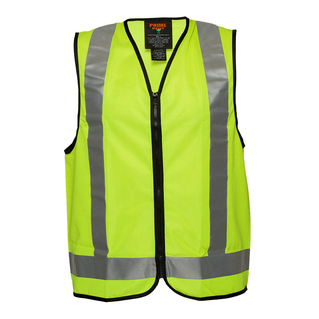 Hi-Vis X Back Zipped Vest