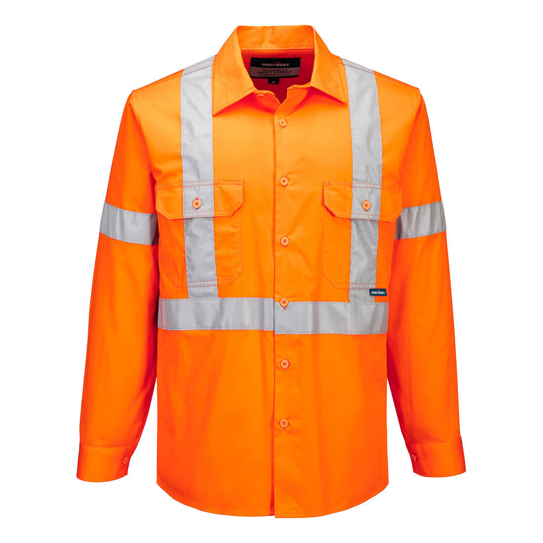 Hi-Vis Lightweight X Back Shirt L/S