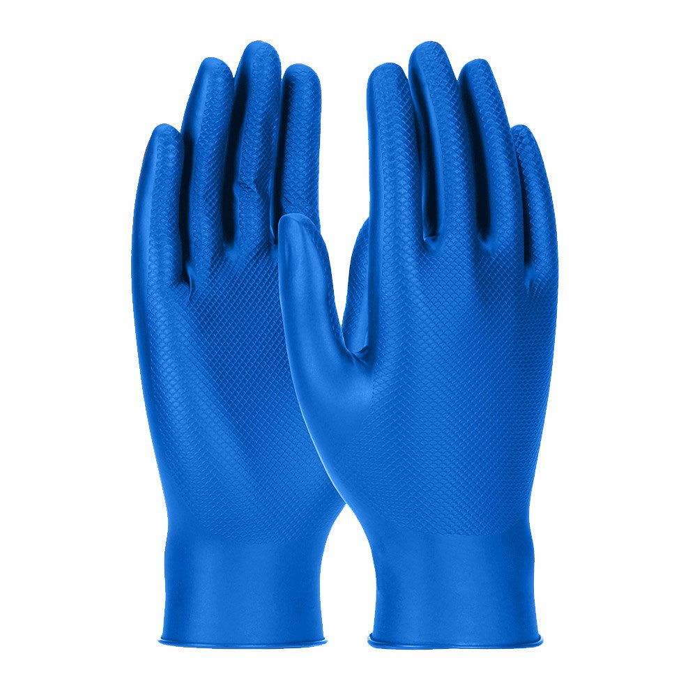GRIPPAZ FOOD PLUS 8MIL 30CM EXTENDED USE GLOVE BLUE SIZE S