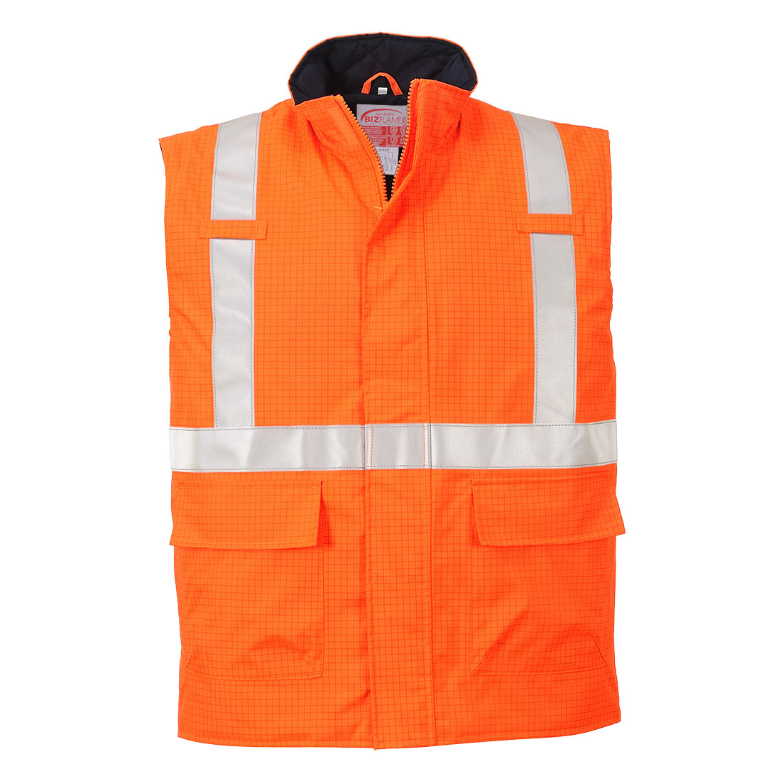 Bizflame Rain Hi-Vis Anti-Static FR Bodywarmer