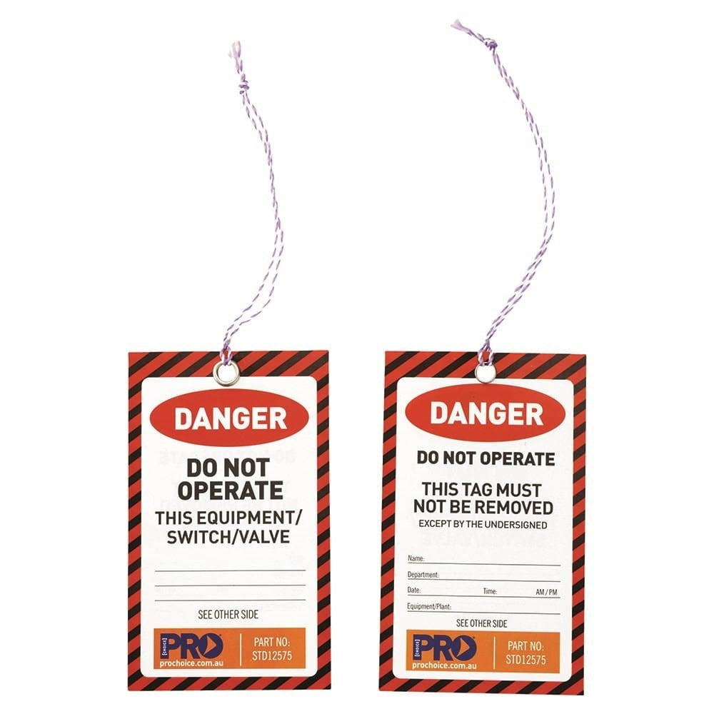 Safety Tag -125mm x 75mm Danger