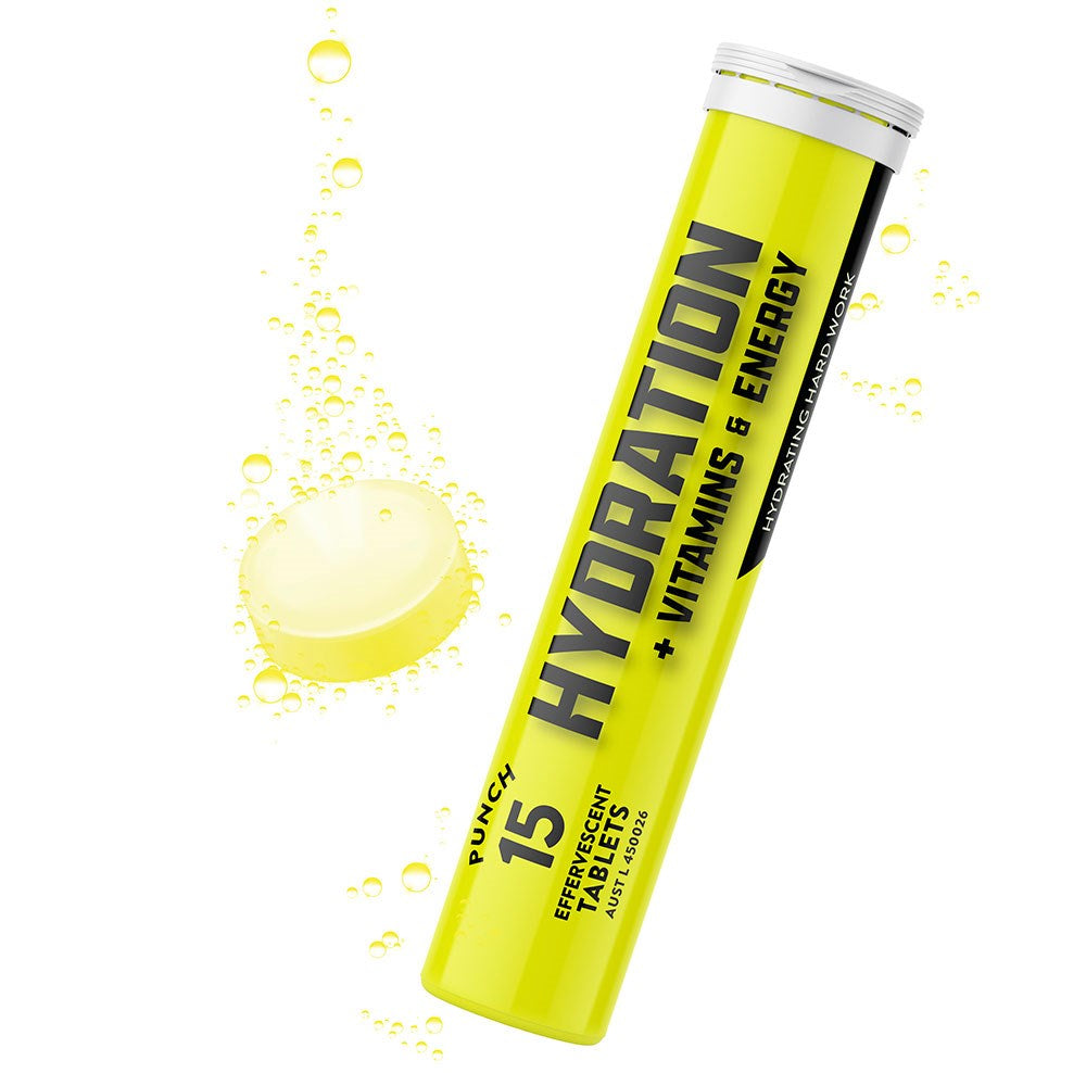 EFFERVESCENT TABLETS - HYDRATION + VITAMINS & ENERGY PUNCH