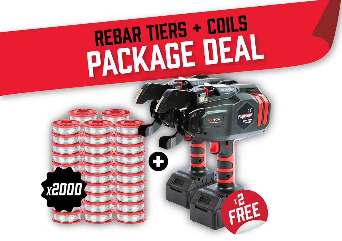 Free 2 x RT-60A Rebar Tiers + 40 Cartons Wire Package Deal “ TWG-2000D