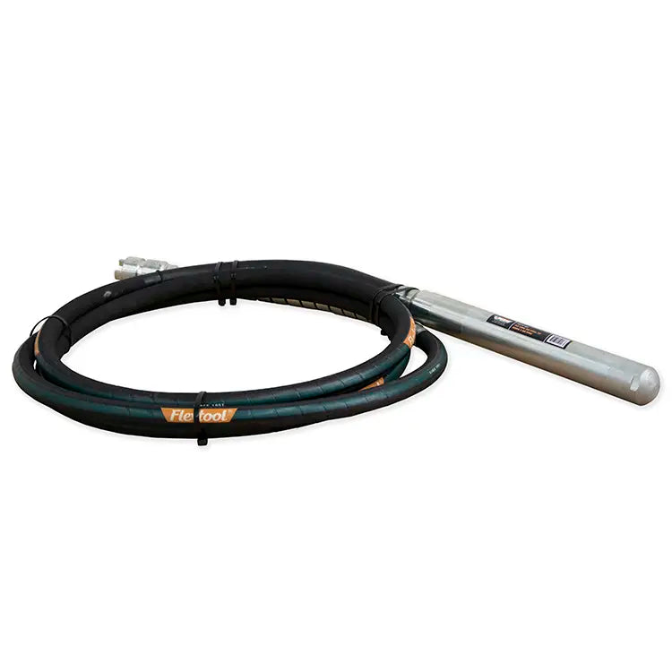 Flextool Flexshaft Concrete Vibrator FVP30-6 - Steel Tip 30mm x 6M VP30
