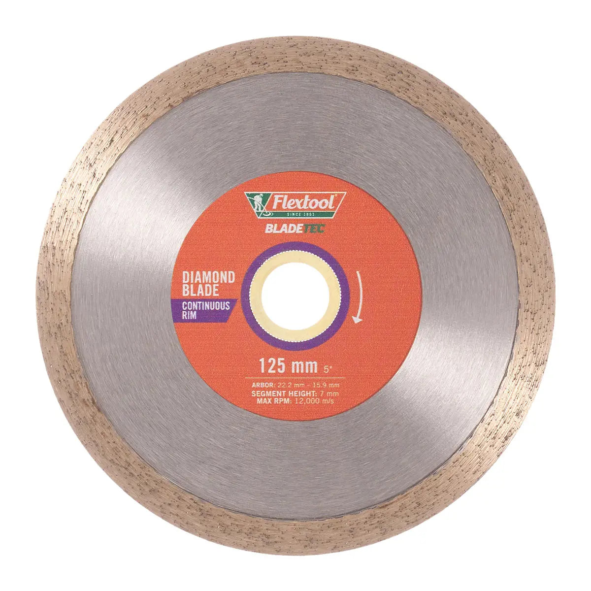 BLADETEC DIAMOND BLADE CONTINUOUS RIM 105 mm 4"