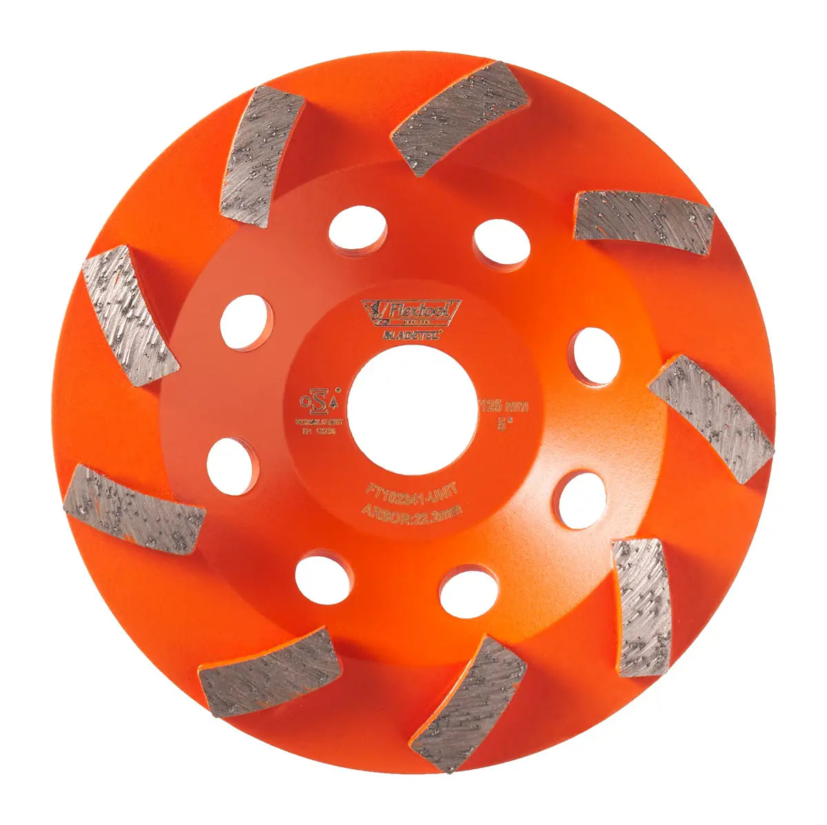 BLADETEC DIAMOND CUP WHEEL SPIRAL SEGMENT 100 mm 4"