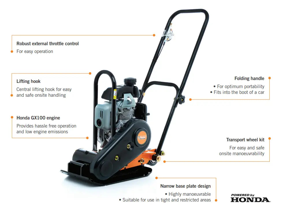 FLEXTOOL PORTAPAC FCP-48 - 48 KG - HONDA 3 HP PETROL