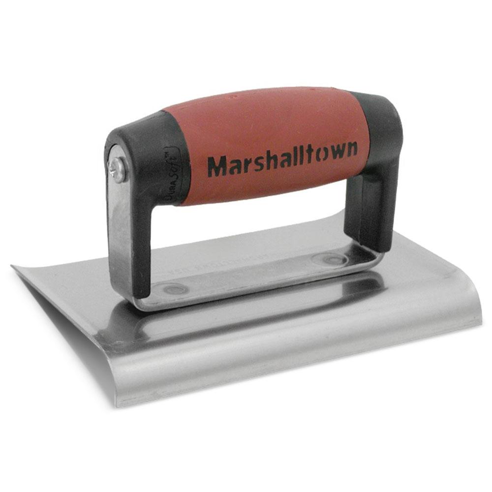 Marshalltown MT156SSD 152mm x 102mm DuraSoft Grip 10mm Radius Stainless Steel Curved End Edger