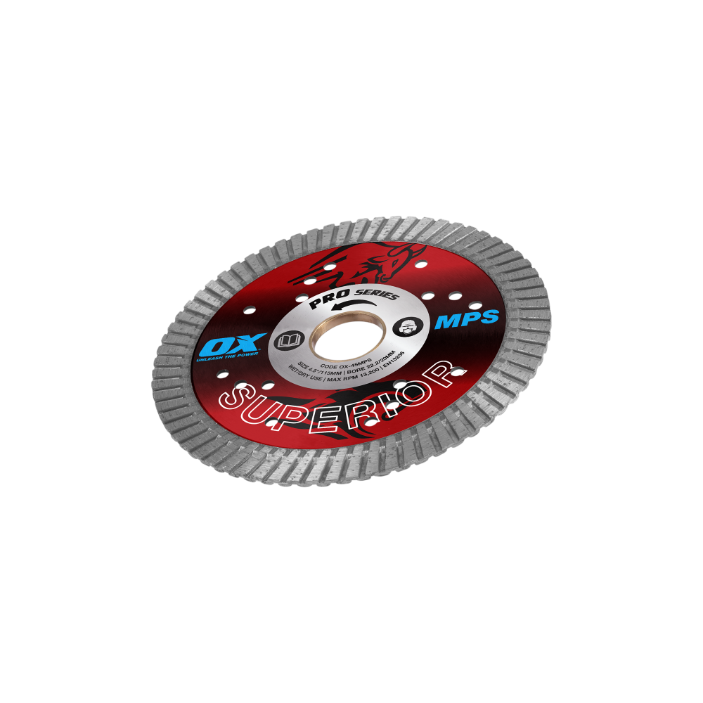 OX Professional MPS 4.5" Turbo Diamond Blade