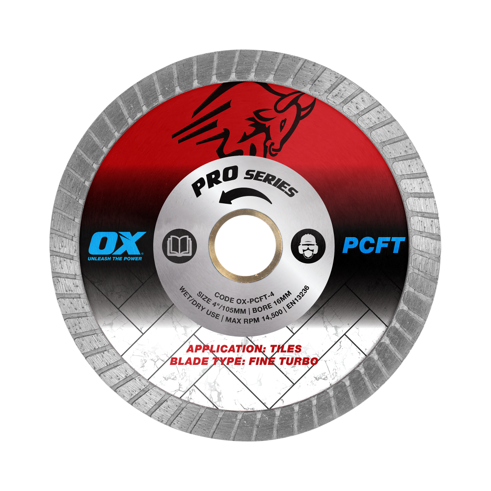 OX Pro 4†Fine Turbo Diamond Blade