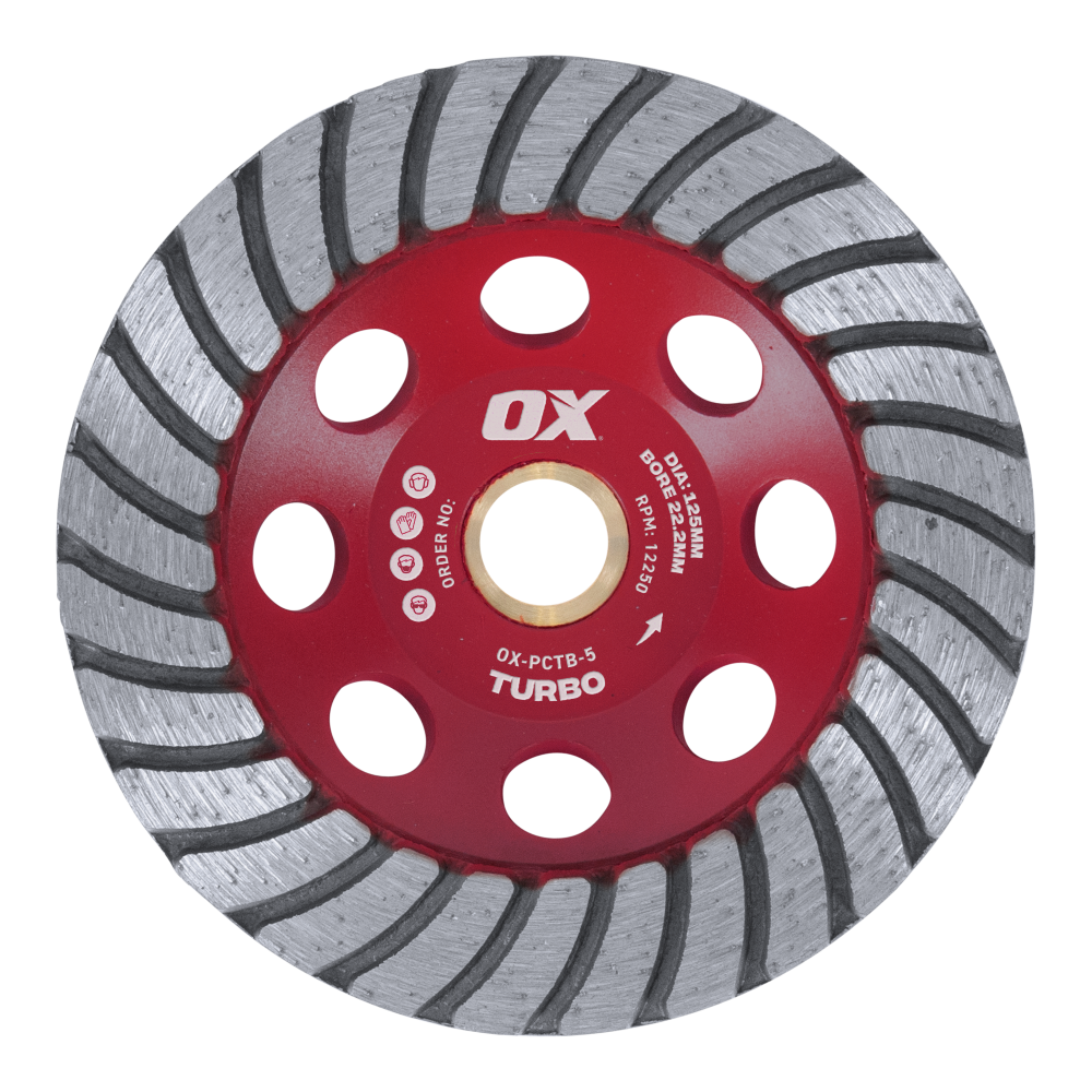 OX Professional PCTB 5" Turbo Cup Wheel - 22.2mm Bore