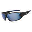 Genisys Black Gloss Frame Blue Mirror Lens