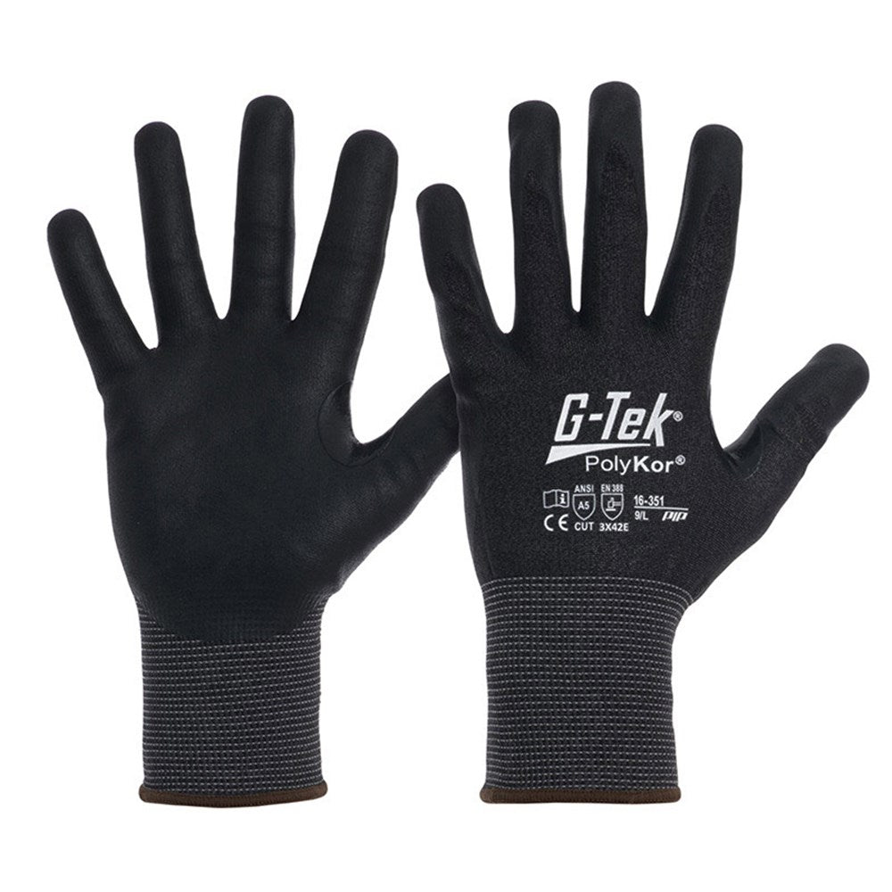 G-TEK POLYKOR BAREHAND BLENDED CUT E GLOVE SIZE 10
