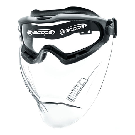 Spartan With Clear Visor/Grey Frame Titanium AF/AS Clear Lens