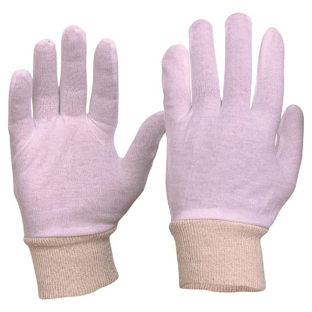 Interlock Poly/Cotton Liner Knit Wrist Gloves Men's Size