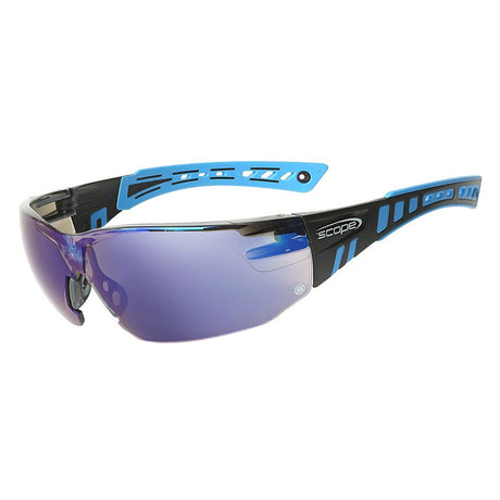 Speed Blue/Black Frame Blue Mirror Lens
