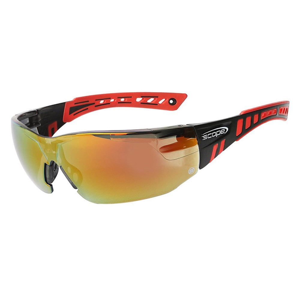 Speed Red/Black Frame Red Mirror Lens