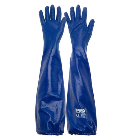Blue Nitrile Extended Length Chemical Glove 11