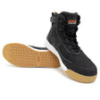Dune Low Cut Zip Side Lace Up Safety Boot Black 6