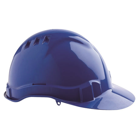 V6 Hard Hat Vented Pushlock Harness - Blue