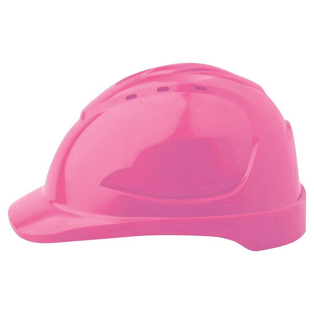 V9 Hard Hat Vented Pushlock Harness - Fluro Pink