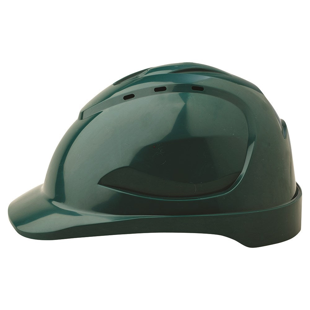 V9 Hard Hat Vented Pushlock Harness - Green