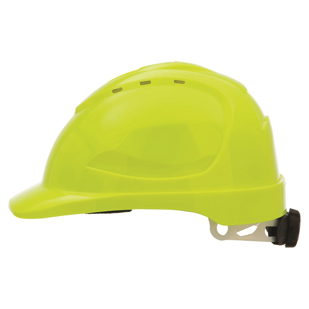 V9 Type 2 Hard Hat with Ratchet Harness - Fluro Yellow