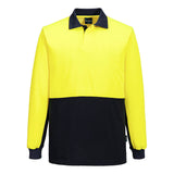 Hi-Vis Contrast Class D Polo Shirt L/S